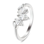 Diamond Marquise Crown Ring 0.60ct G/SI Quality in Platinum - All Diamond