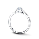 Diamond Solitaire Engagement Ring 0.20ct G/SI Quality in Platinum - All Diamond