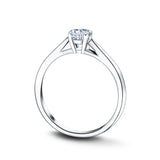 Diamond Solitaire Engagement Ring 0.33ct G/SI Quality in Platinum - All Diamond