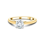 Diamond Solitaire Engagement Ring 0.40ct G/SI Quality 18k Yellow Gold - All Diamond