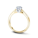 Diamond Solitaire Engagement Ring 0.40ct G/SI Quality 18k Yellow Gold - All Diamond