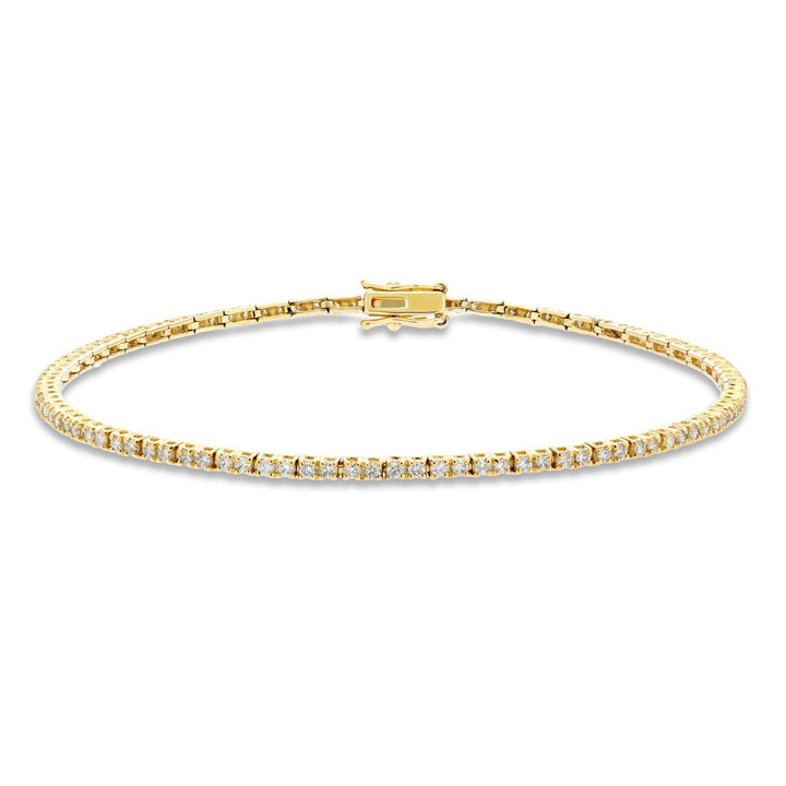 Classic Diamond Tennis Bracelet 1.15ct G/SI in 18k Yellow Gold