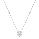 Moveable Diamond Cluster Pendant Necklace 0.65ct 18k Gold 13x14 - All Diamond