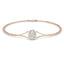 Oval Halo Diamond Bracelet 0.30ct G/SI Quality in 18k Rose Gold