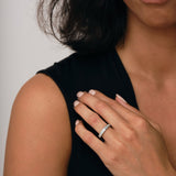 Princess Diamond Half Eternity Ring 1.00ct G/SI in Platinum 3.6mm - All Diamond