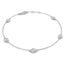 Round Diamond Chain Bracelet 0.40ct G/SI in 18k White Gold