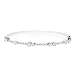 Rub Over Diamond Bangle 1.55ct G/SI Quality in 18k White Gold - All Diamond