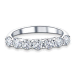 Seven Stone Diamond Ring with 0.33ct G/SI Quality in Platinum - All Diamond