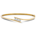 Tension Set Diamond Bangle 0.33ct G/SI Diamond in 18k Yellow Gold - All Diamond