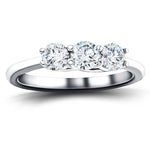 Three Stone Diamond Engagement Ring 2.00ct G/SI Quality in Platinum - All Diamond